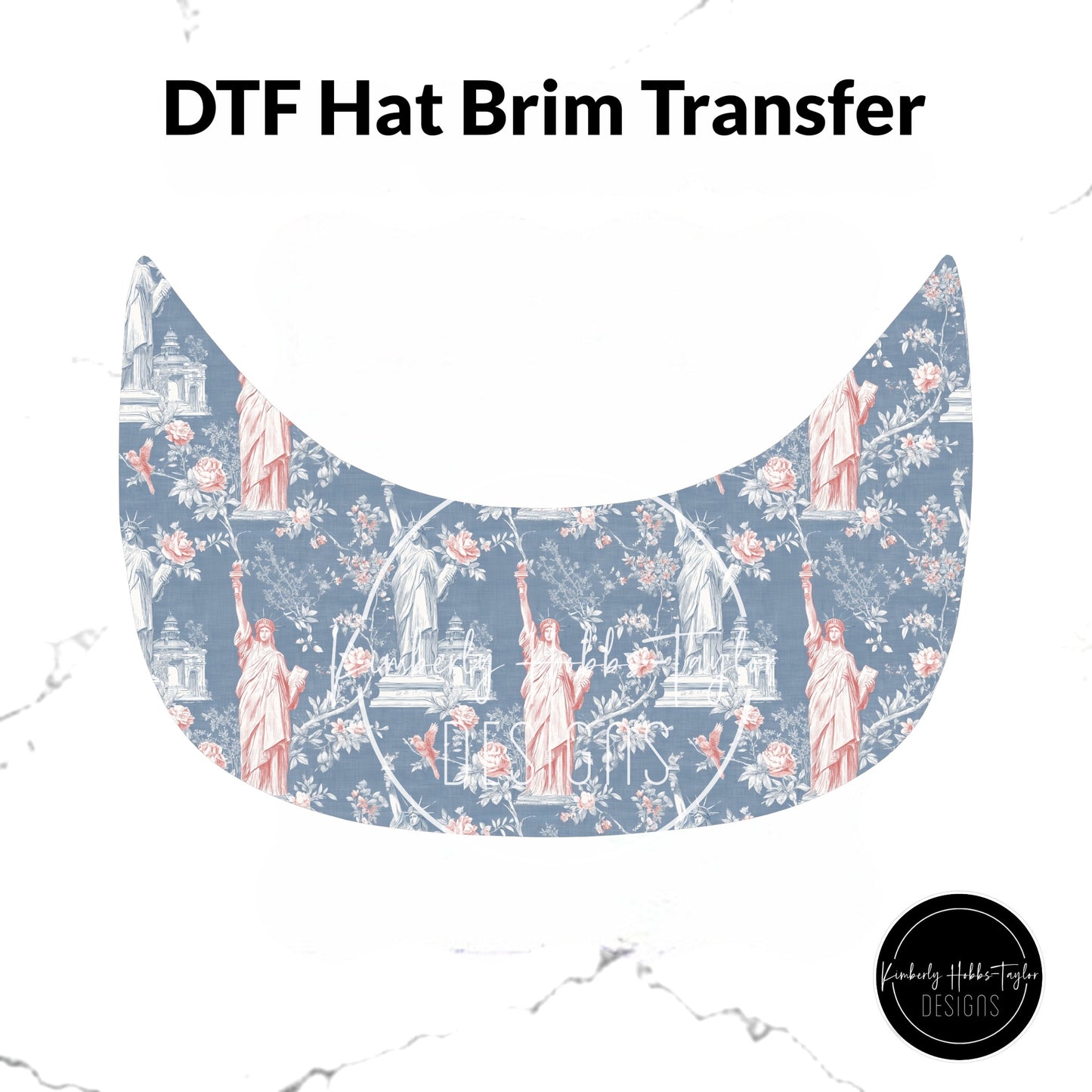 DTF Hat Brim Transfer - Land That I Love A