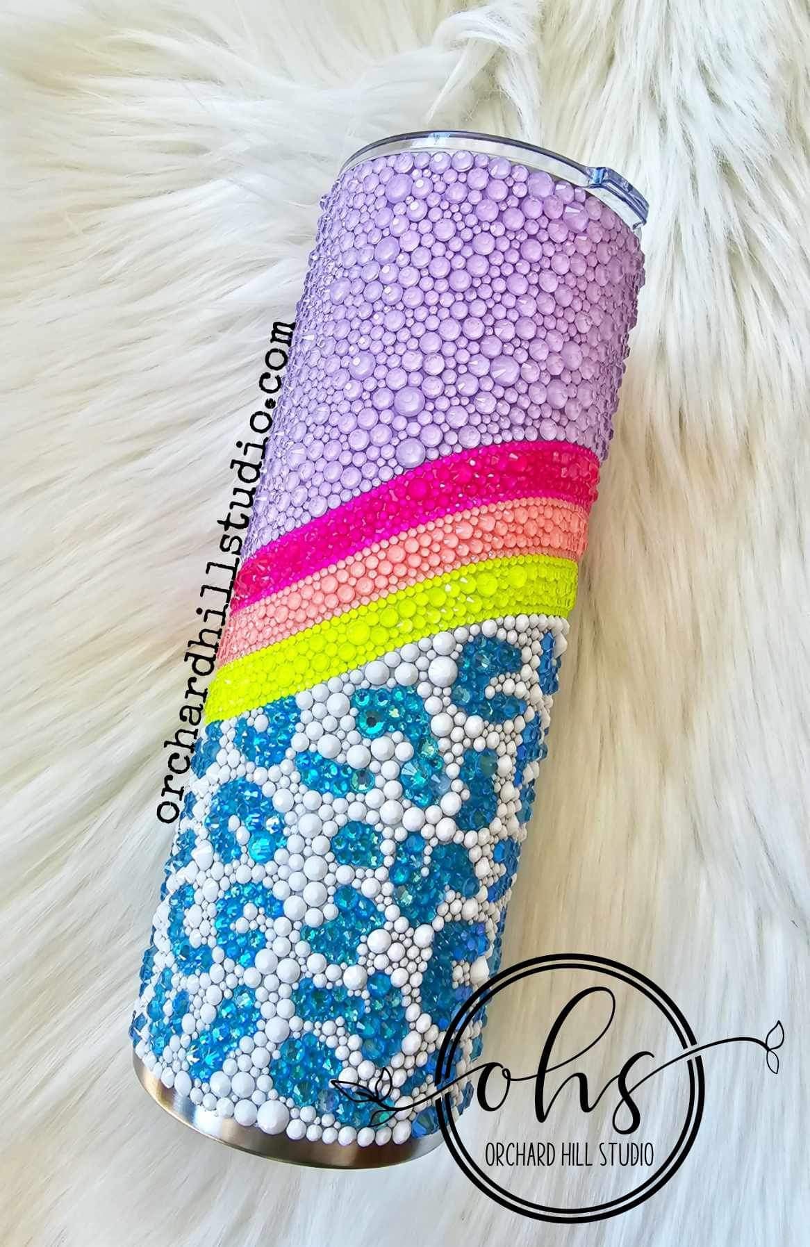 Leopard Waves Template for Craft Haven 20oz Skinny Straight - Digital Cut File Only