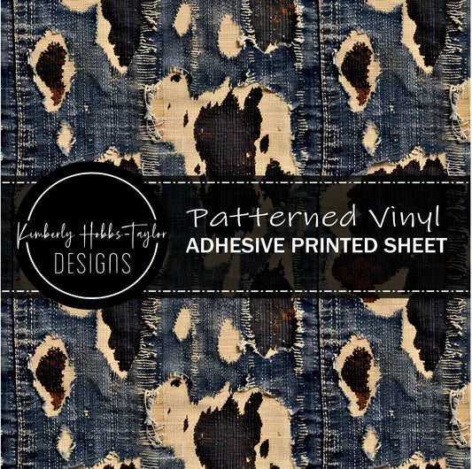 Cowhide Denim B vinyl
