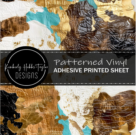 Cowhide Collage E vinyl