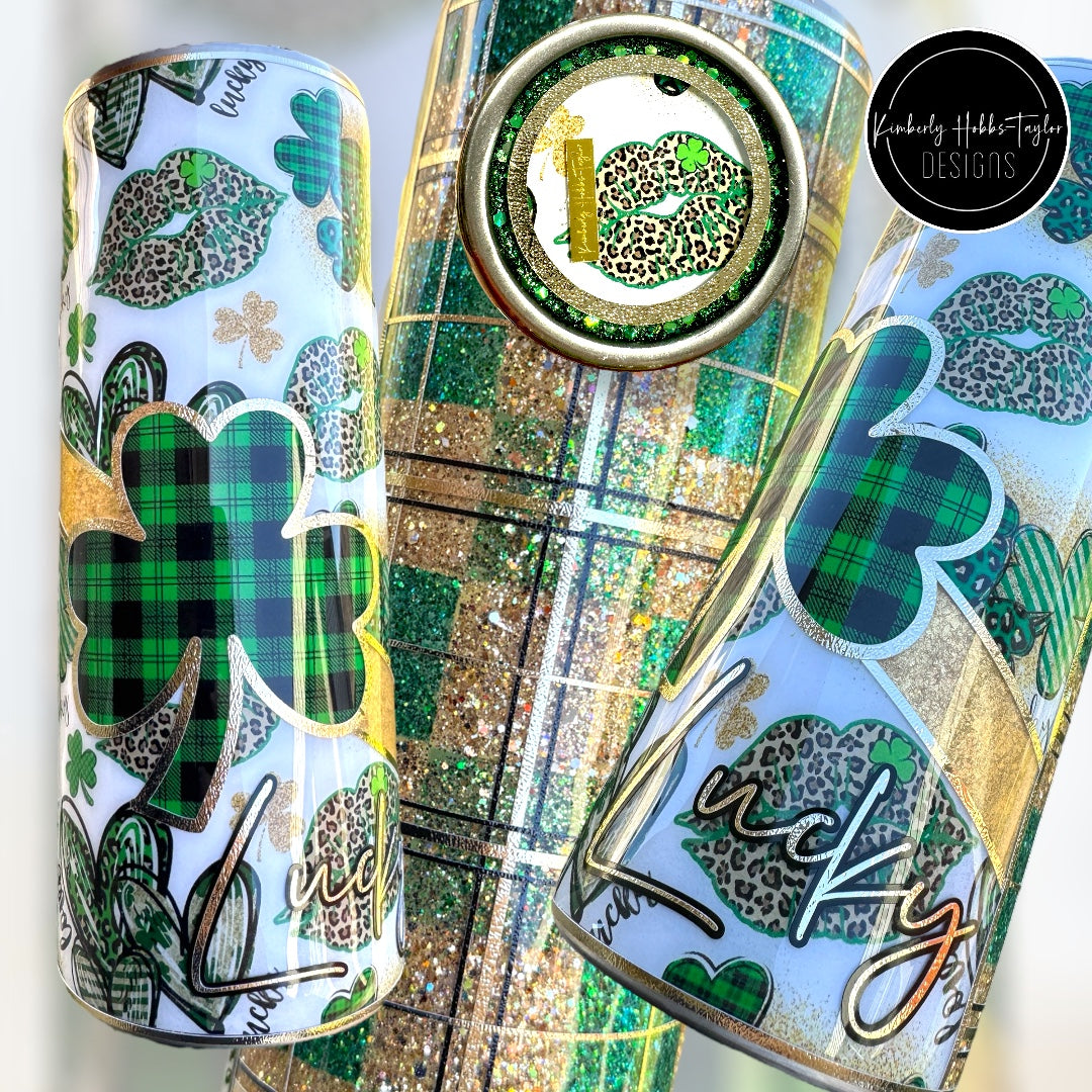 Lucky Plaid Tumbler