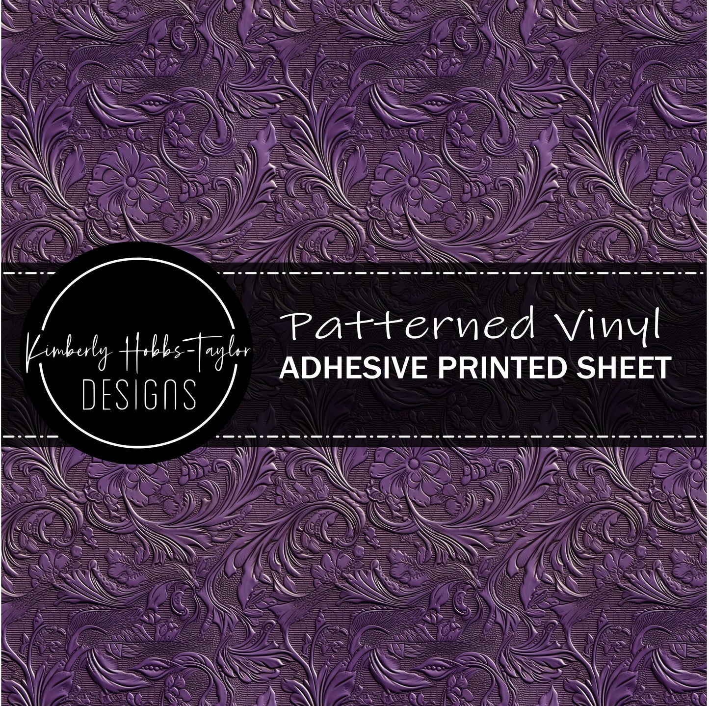 Tooled Leather - Purple vinyl