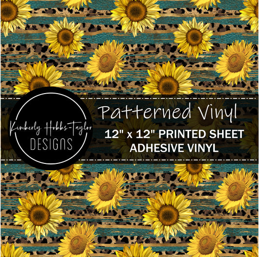Sunflower Leopard vinyl