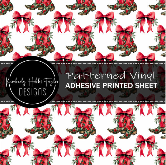 Christmas Cowgirl Boots vinyl