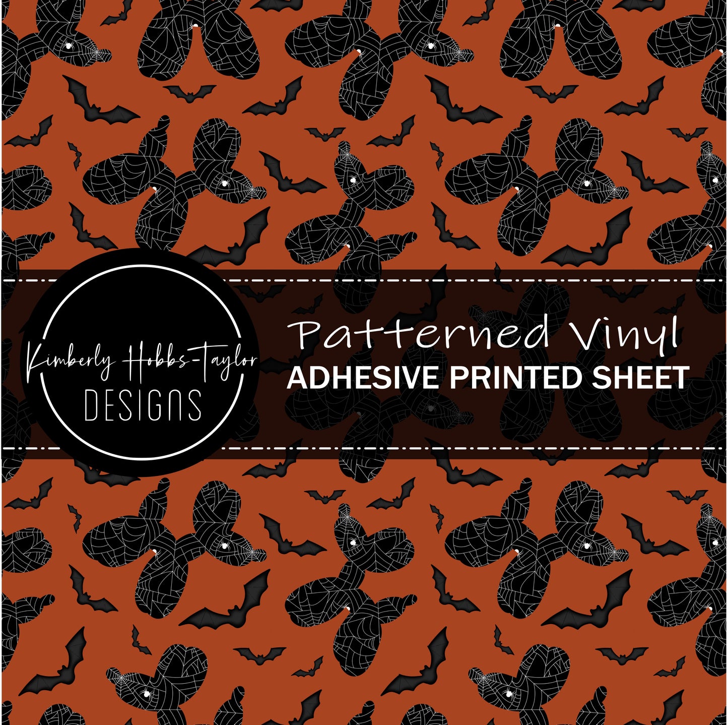 Halloween Balloon Dogs and Bats vinyl