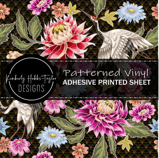 Asian Floral B vinyl