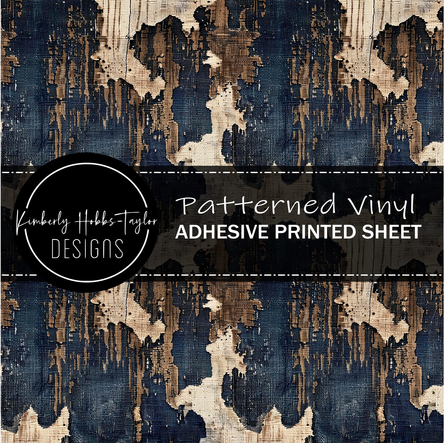 Cowhide Denim L vinyl