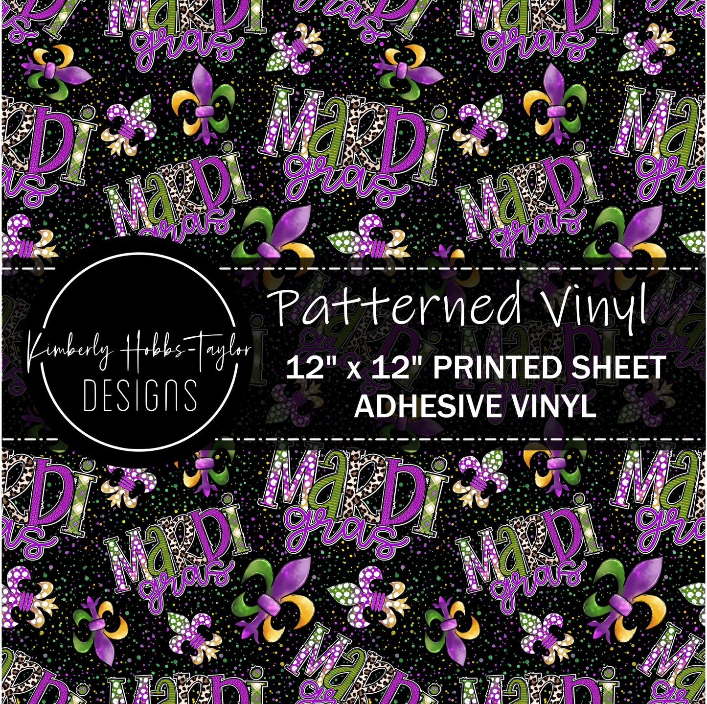 Mardi Gras Scattered vinyl
