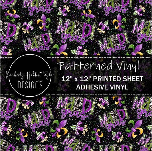 Mardi Gras Scattered vinyl