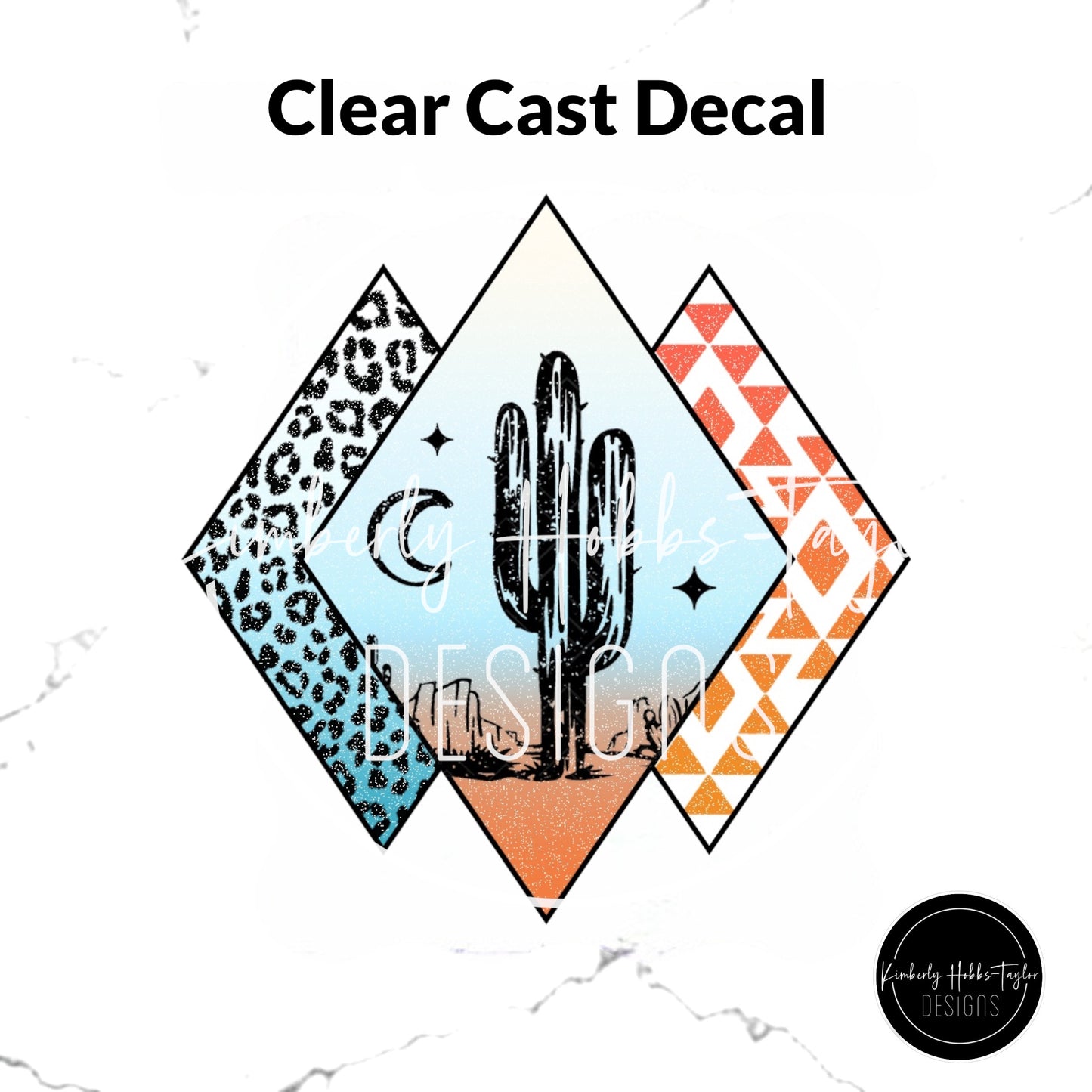 Clear Cast Decal - Desert Abstract