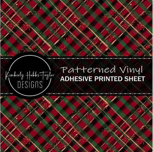 Christmas Plaid vinyl