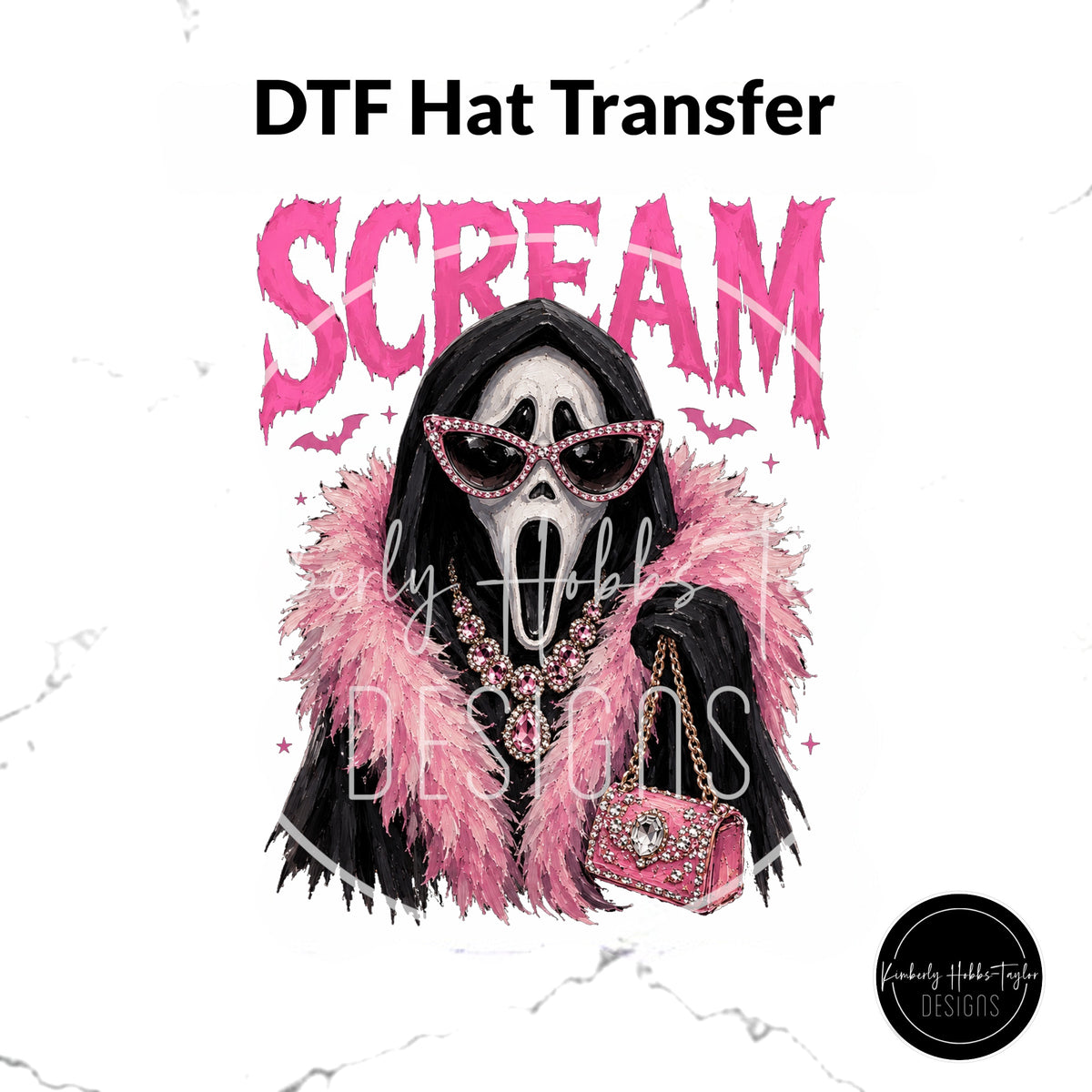 DTF Hat Transfer - Boo-jee Scream