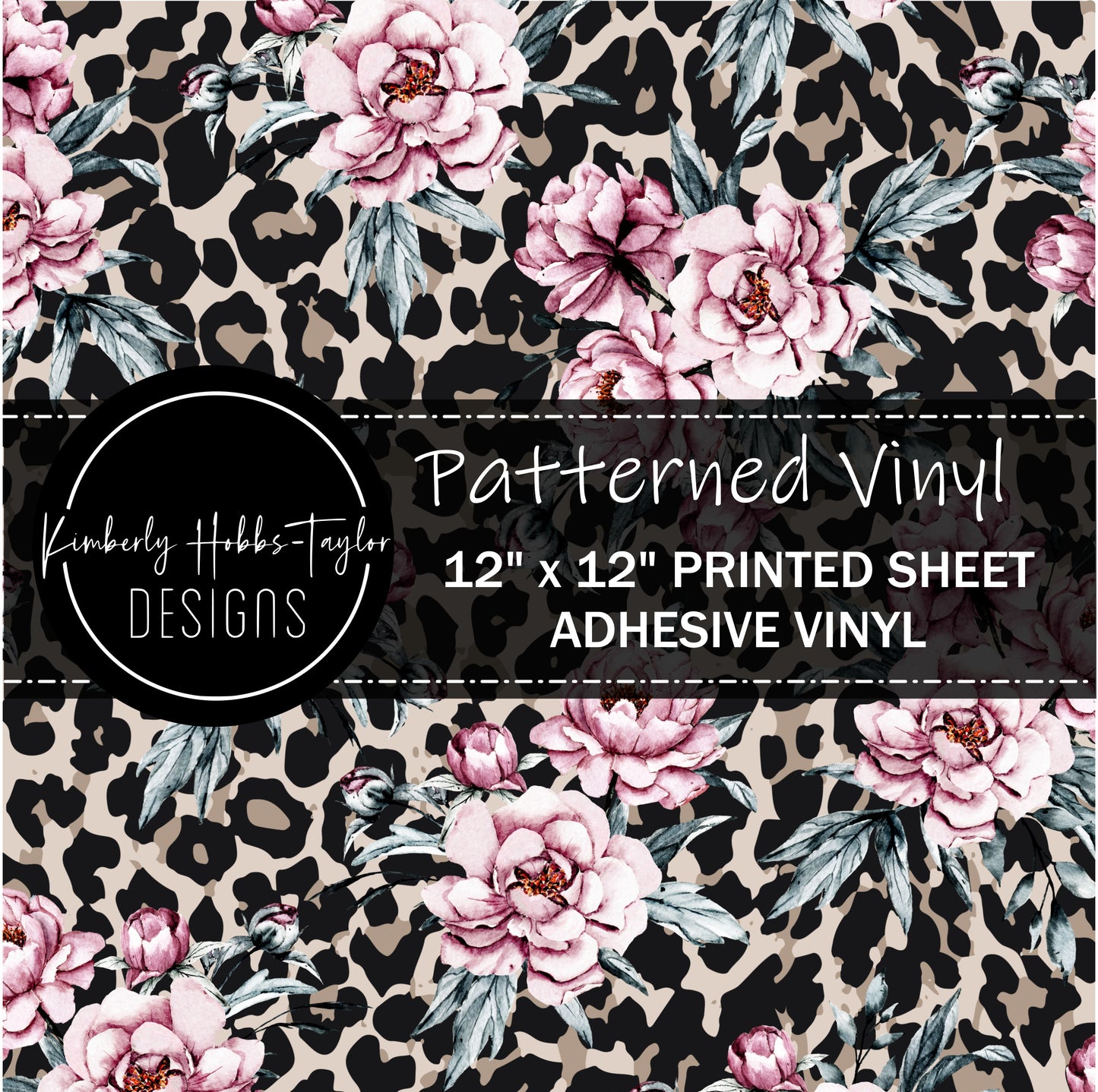 Floral Leopard Mashup vinyl