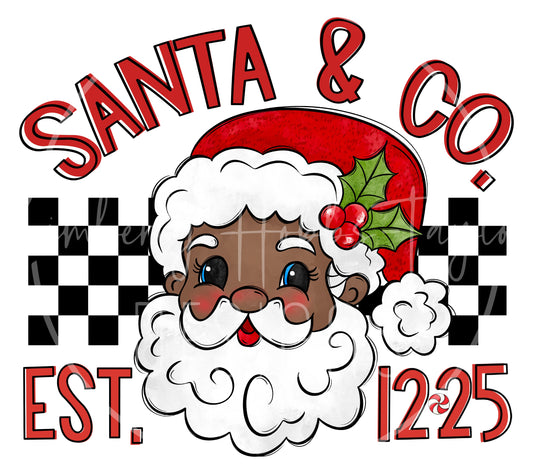 Dark Tone Santa and Co decal
