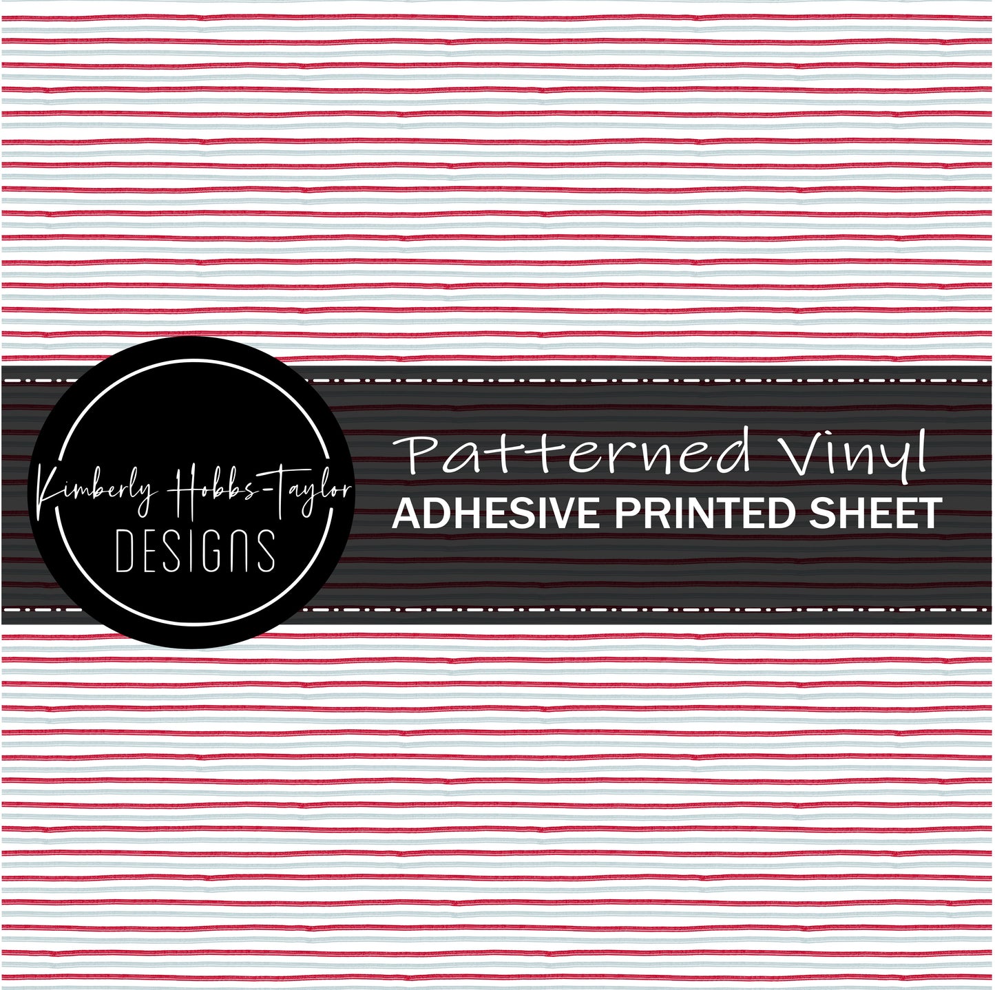Dark Tone Santa - Coordinating Stripes vinyl