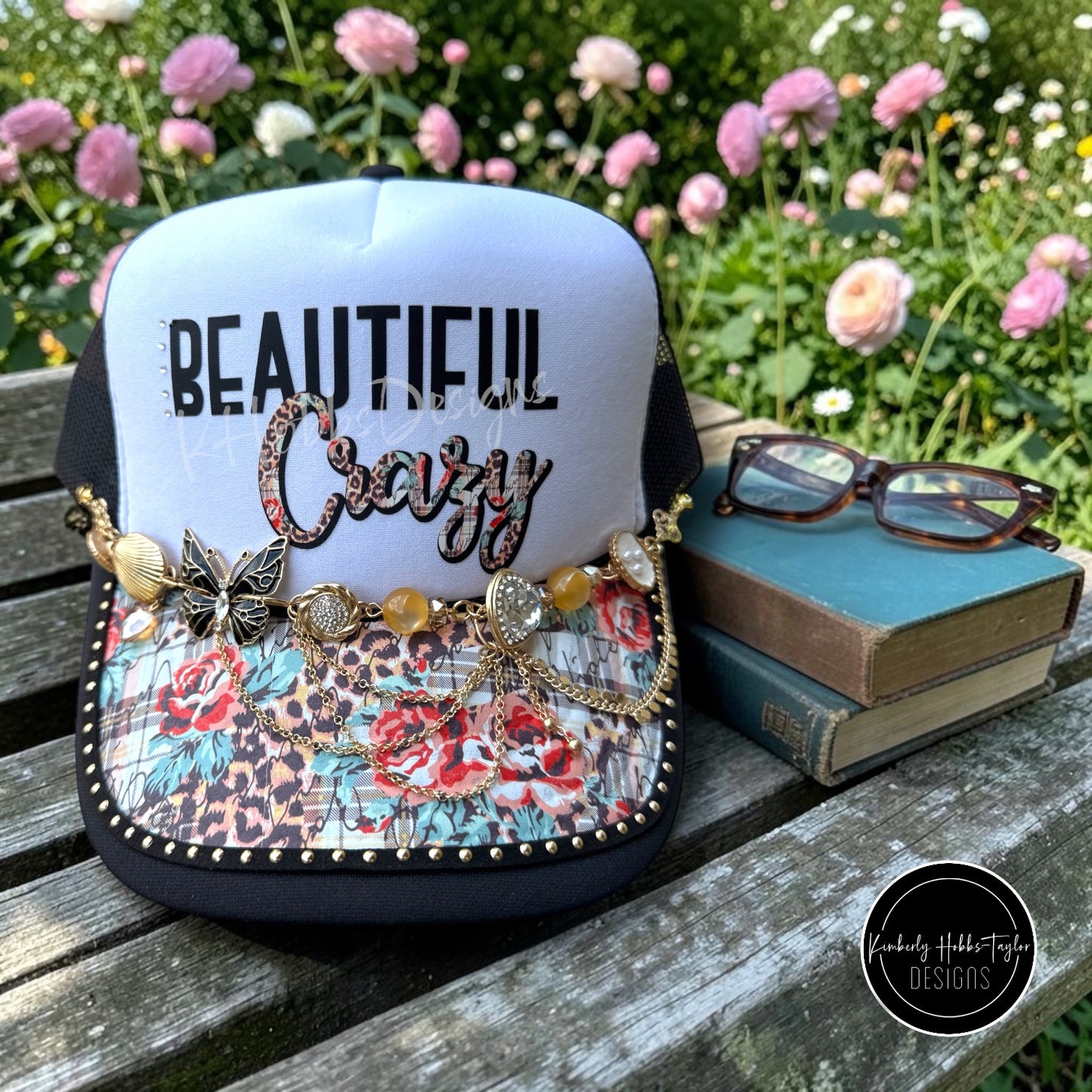 DTF Hat Transfer - Beautiful Crazy_Wild Leopard Floral