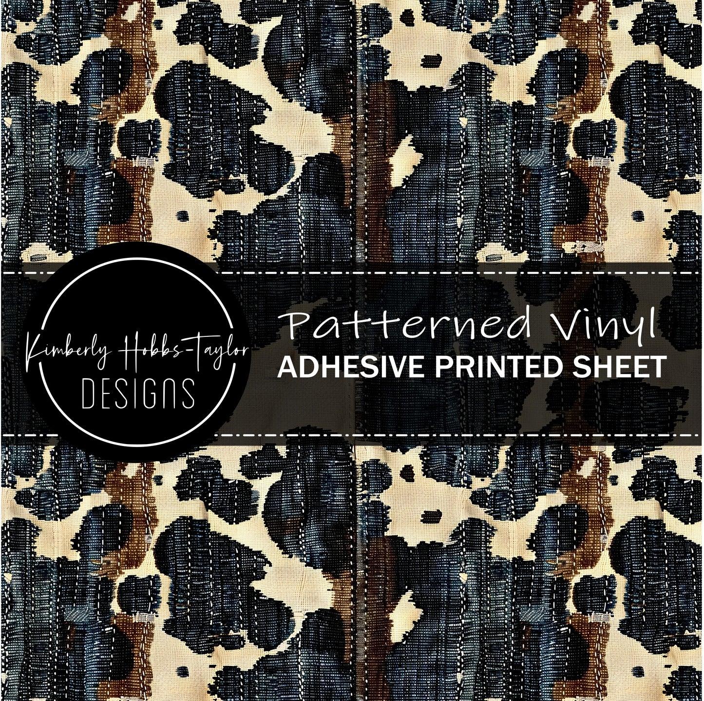 Cowhide Denim  E vinyl