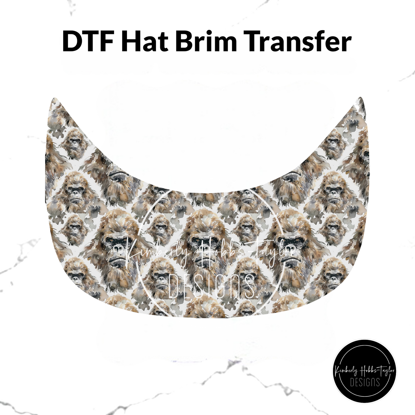 DTF Hat Brim Transfer - Bigfoot N