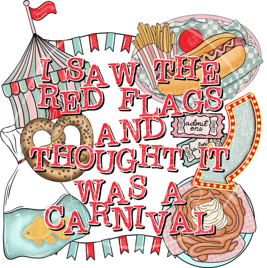 Red Flag Carnival decal