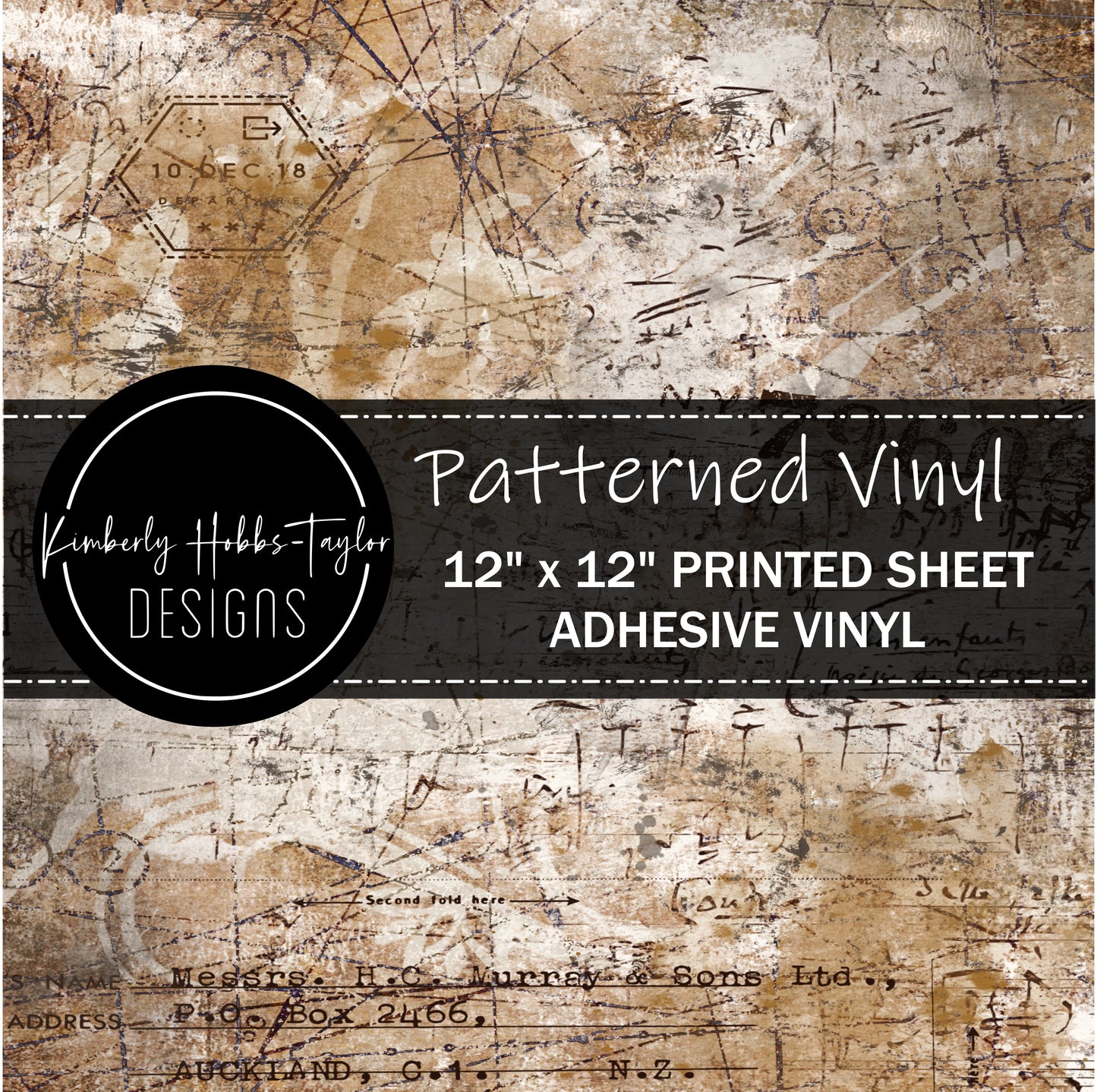 Grunge Alphabet D vinyl - Dixie Darlins Collection
