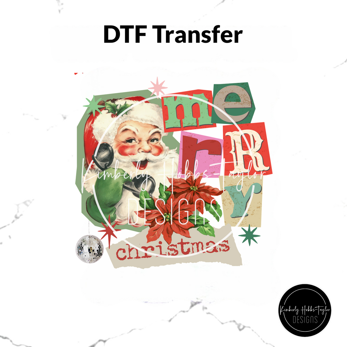 DTF Transfer - Merry Santa Collage