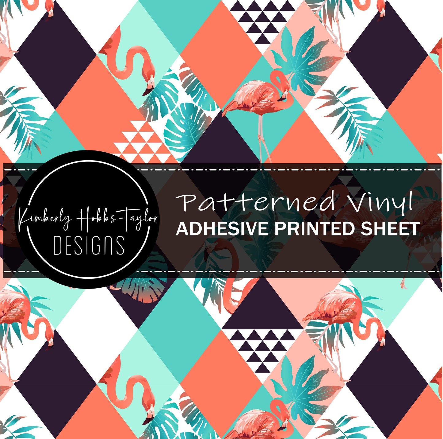 Flamingo Patchwork A vinyl