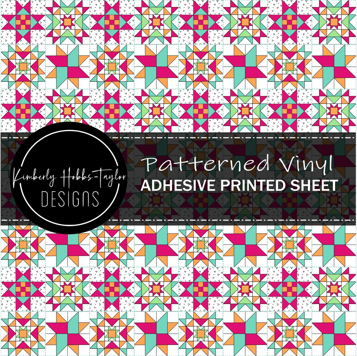 Bright Quilted Patchwork vinyl
