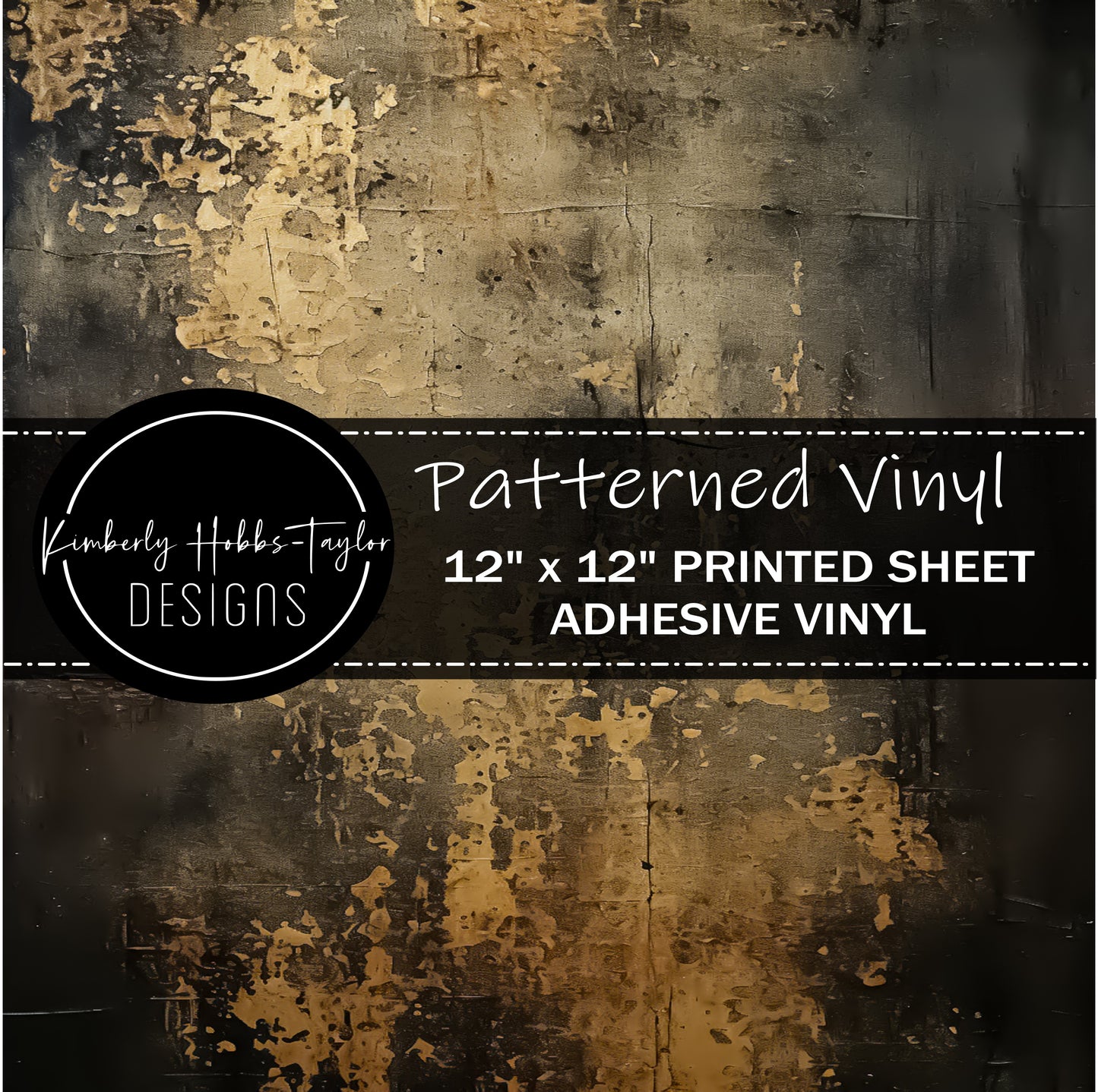 Black and Gold Splatter vinyl - Dixie Darlins Collection