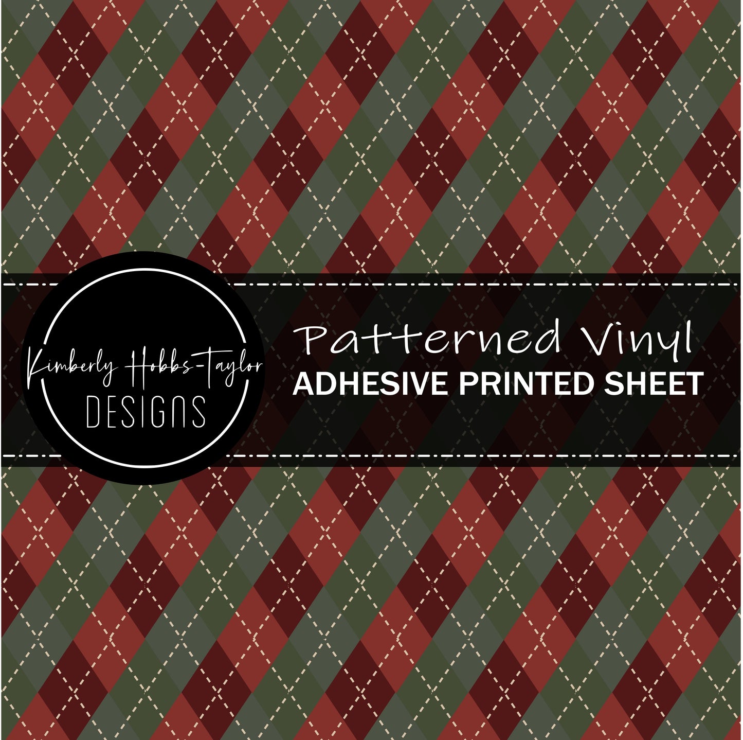 Christmas Rhombus Plaid vinyl