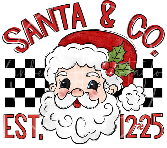 Light Tone Santa and Co decal