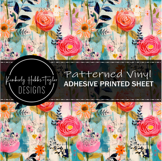 Bright Floral E vinyl