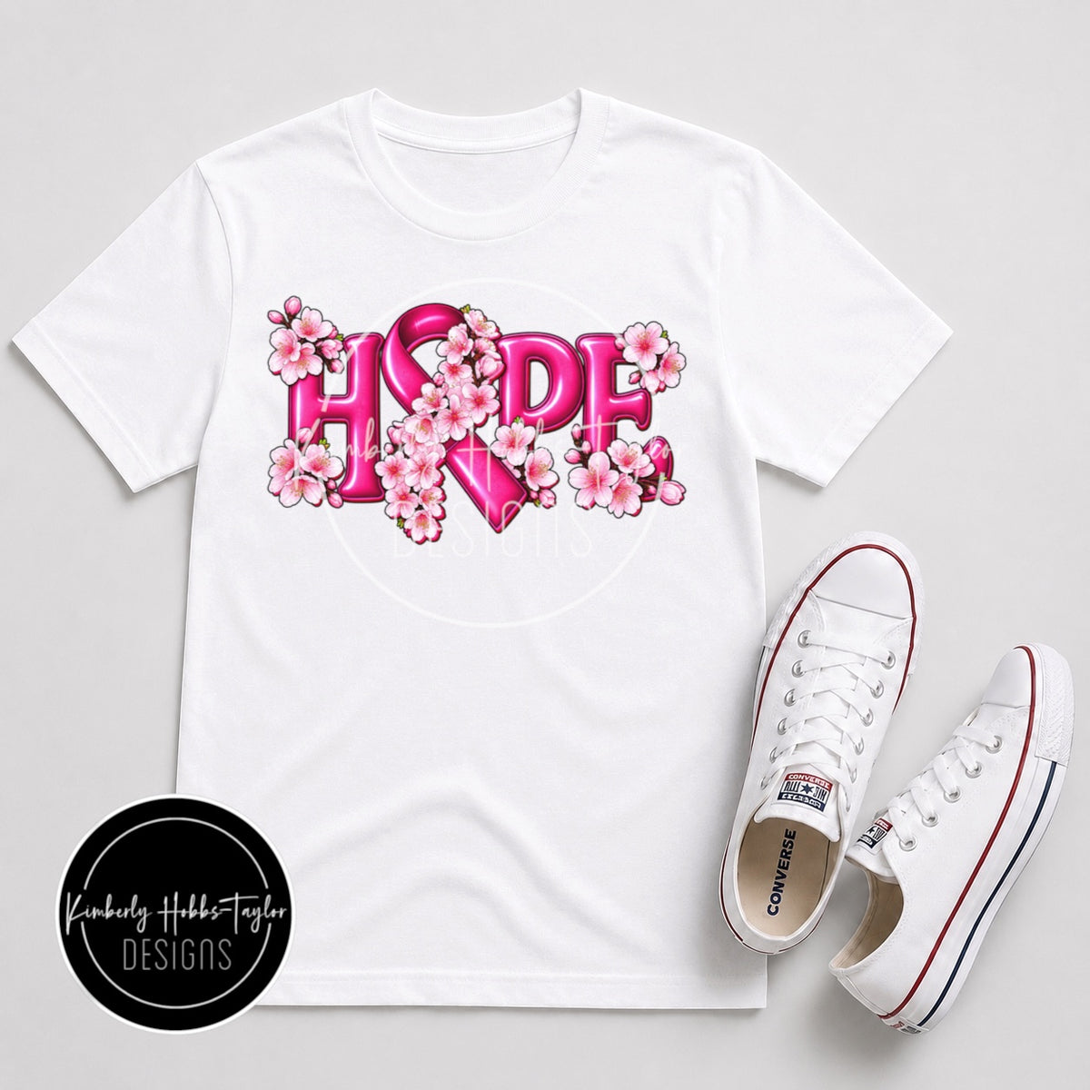 DTF Shirt Transfer - Pink Hope Cancer Awareness