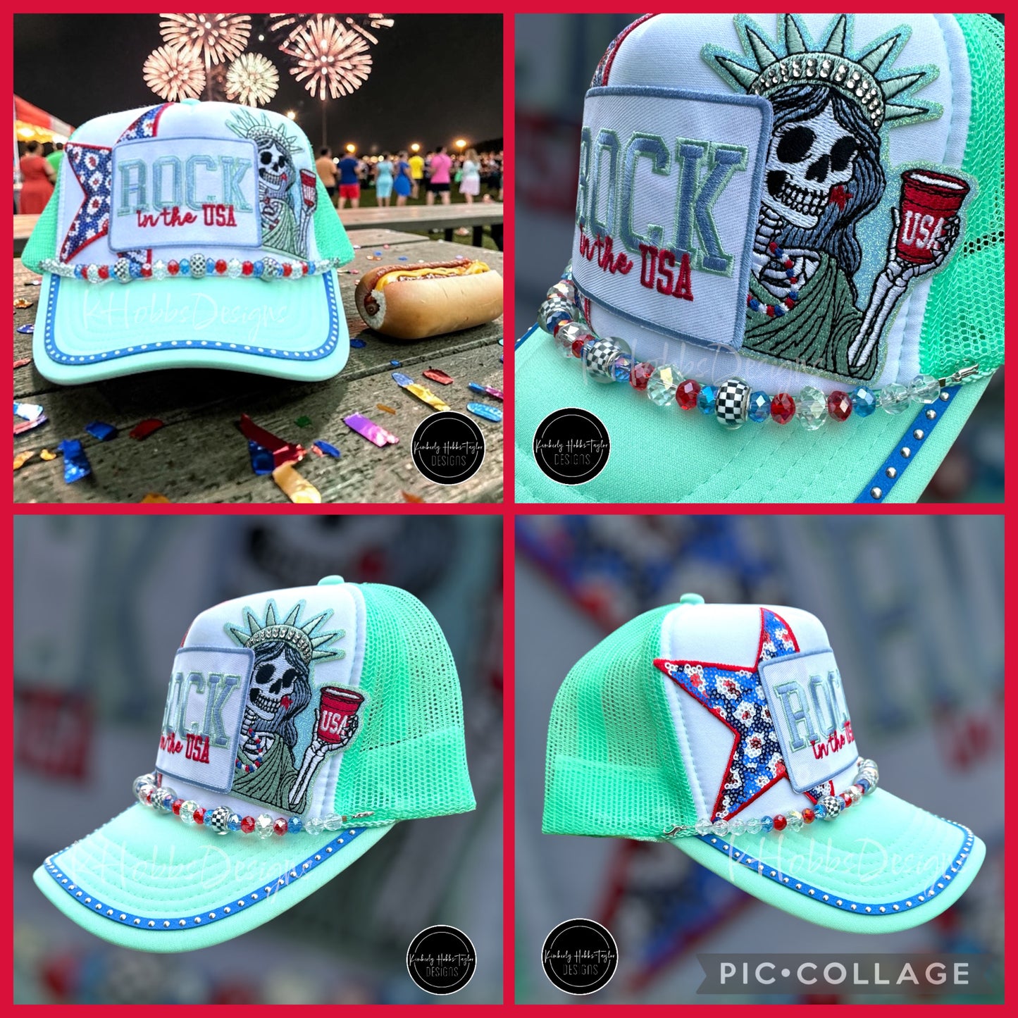 Rock In The USA - Seafoam Trucker Hat