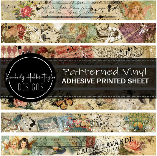 Vintage Floral Strips  - KHobbsX Makers Box vinyl