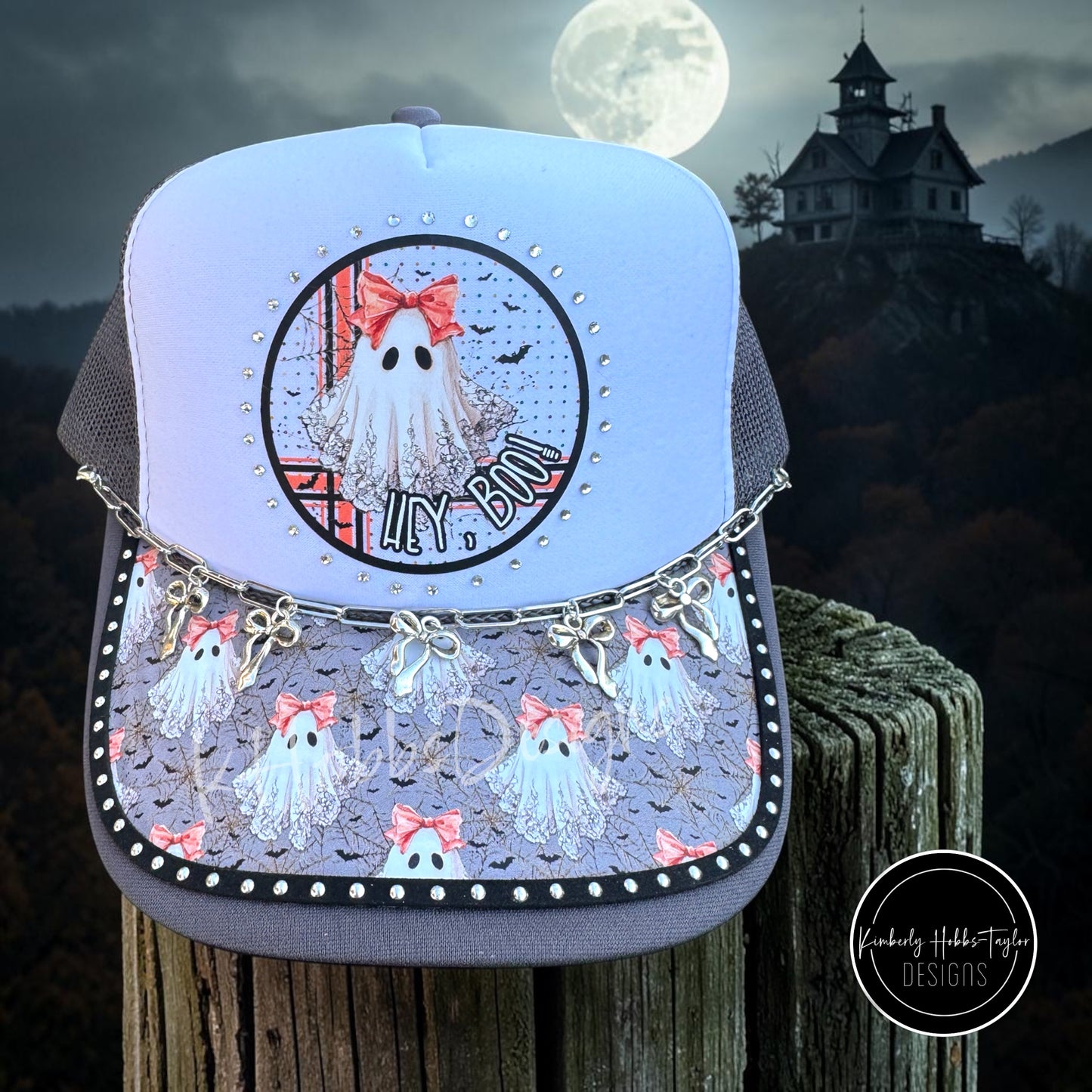 DTF Hat Transfer - Hey Boo