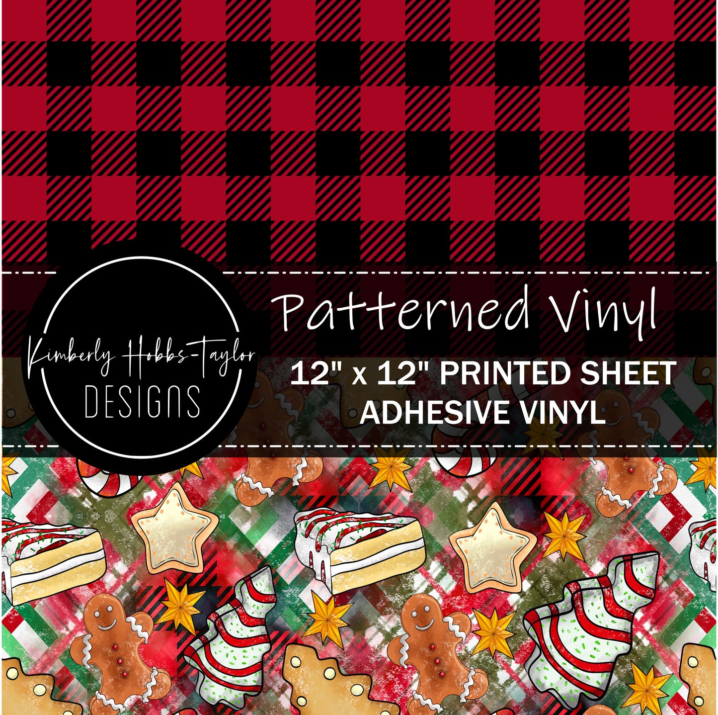 Red Black Buffalo_Christmas Cake Combo vinyl