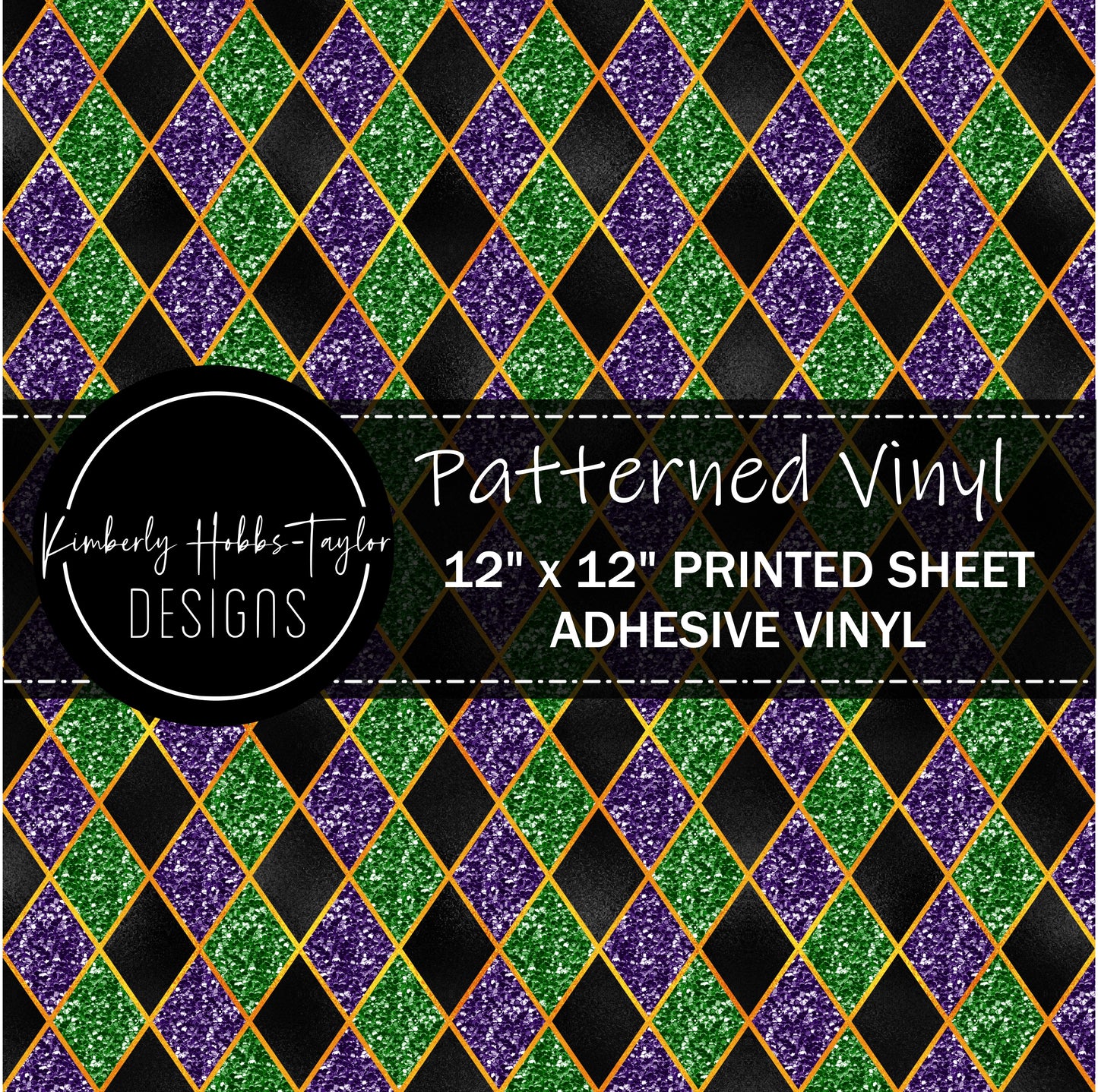 Mardi Gras Rhombus vinyl