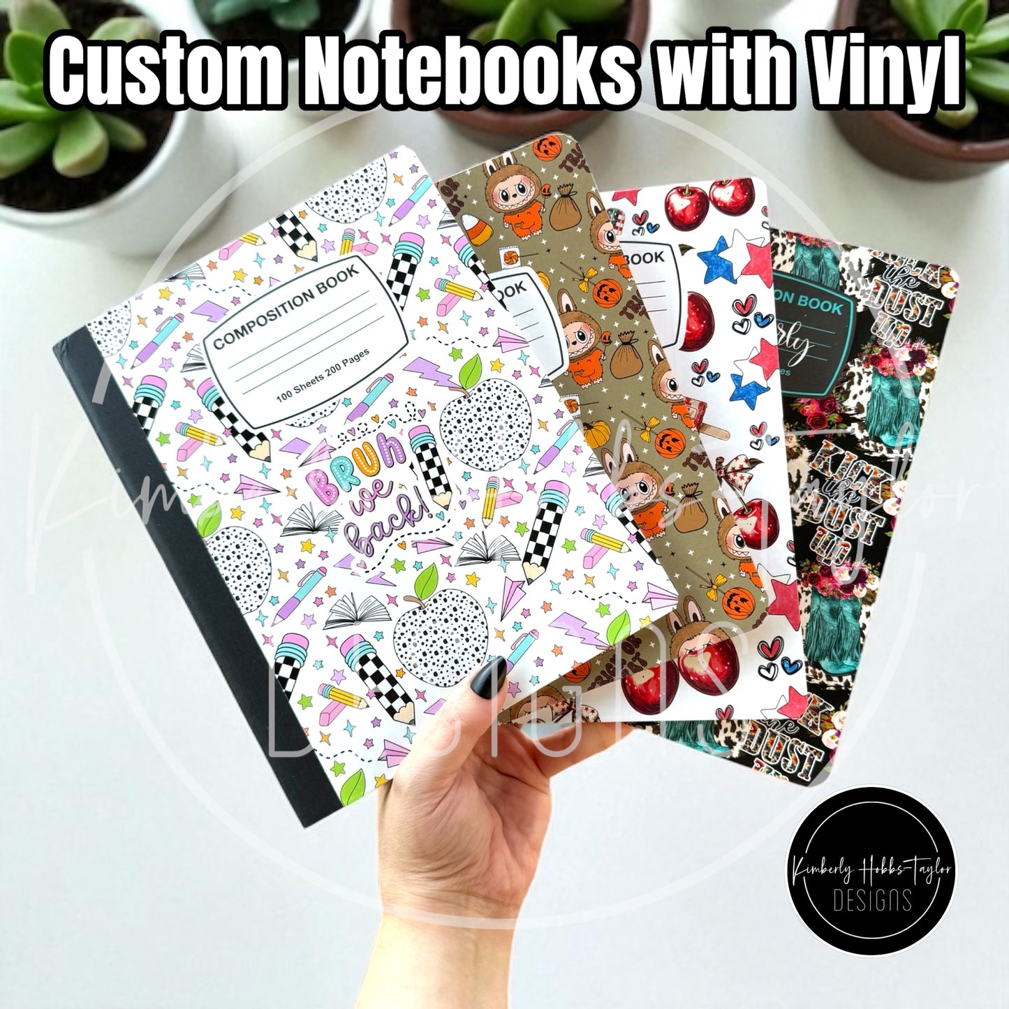 Composition Notebook Cover + Pen Wrap Bundle - Choose Your Vinyl Option