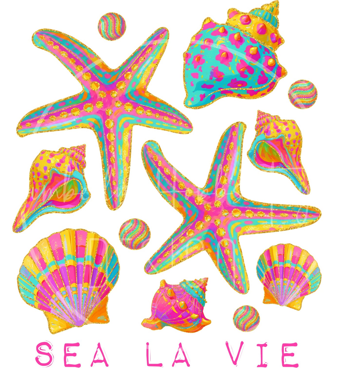 DECAL - Sea La Vie Coastal Shells