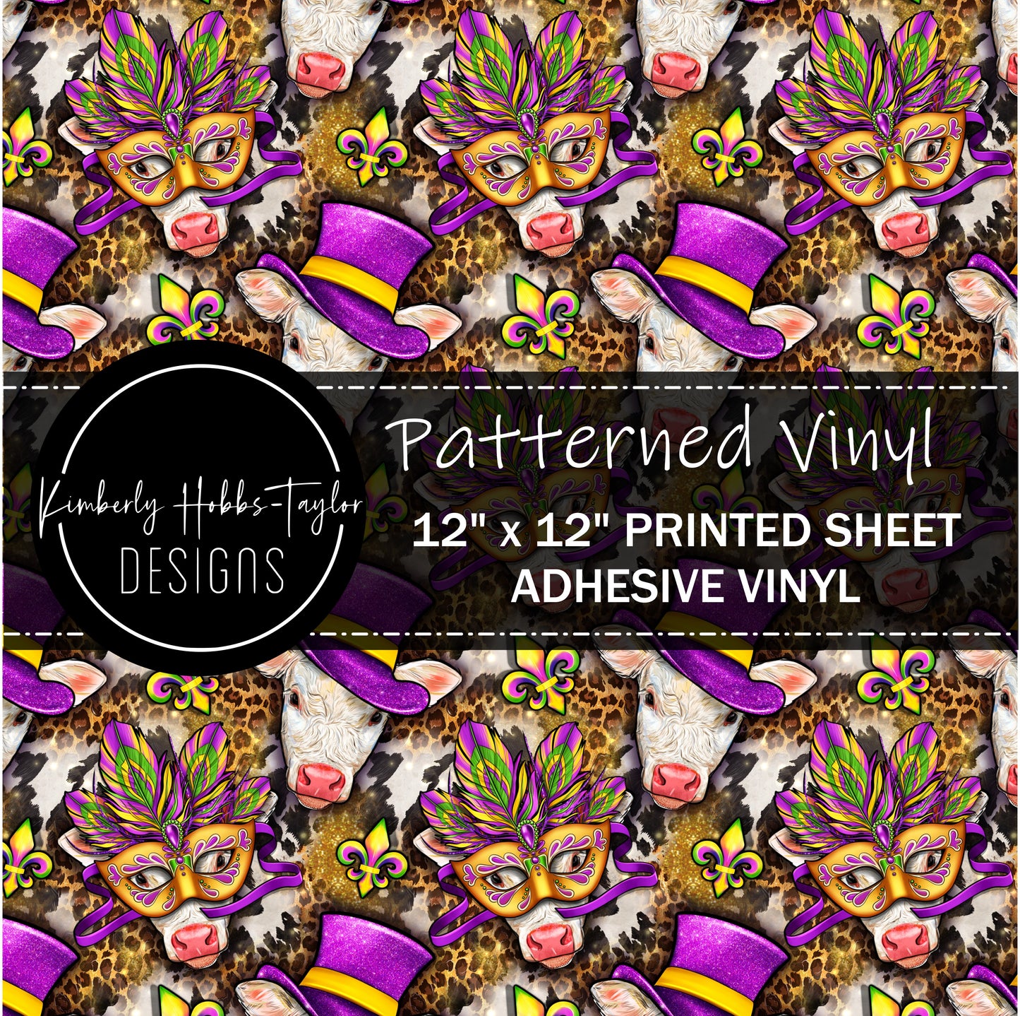 Mardi Gras Cows vinyl