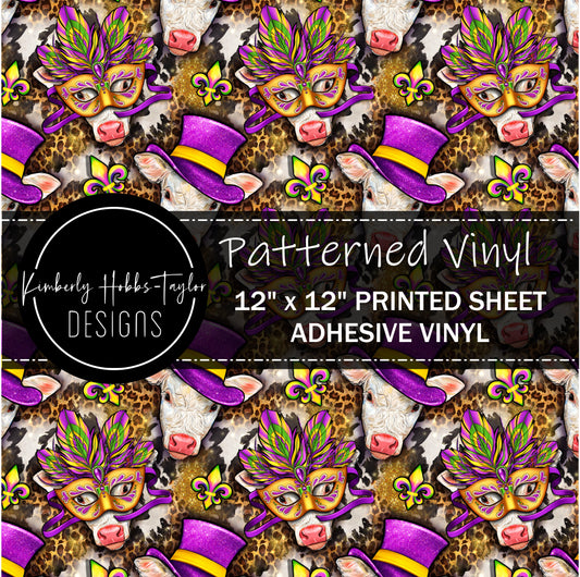Mardi Gras Cows vinyl