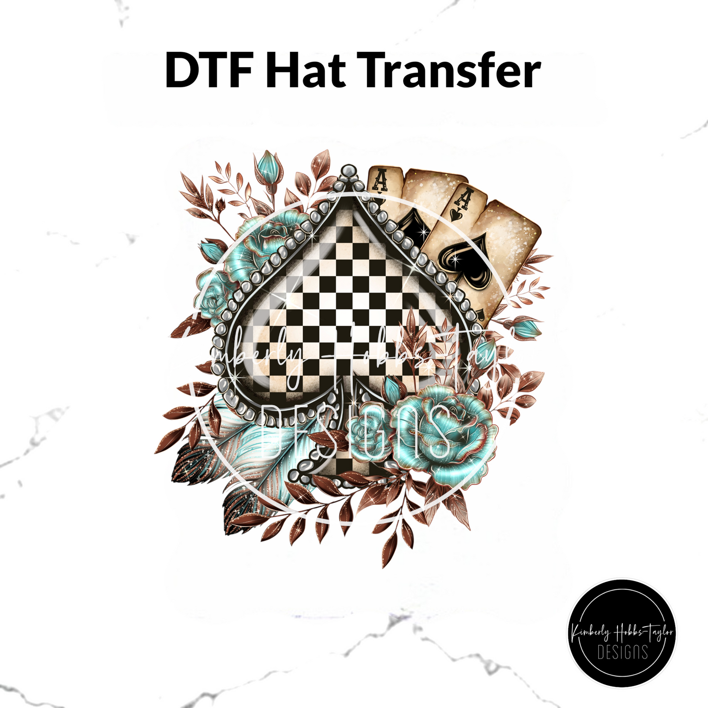DTF Hat Transfer - Play Your Cards Right A