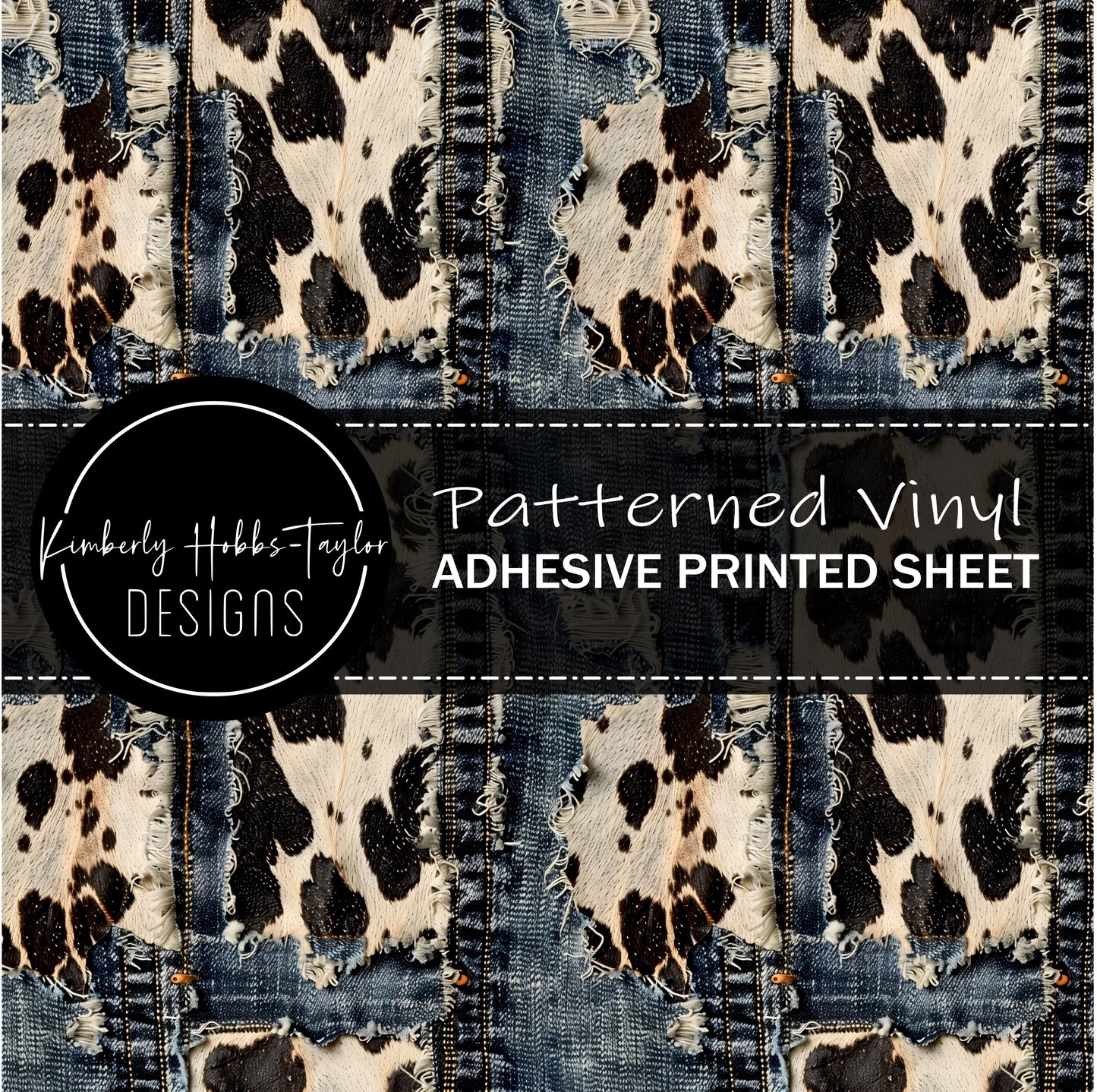 Cowhide Denim F vinyl
