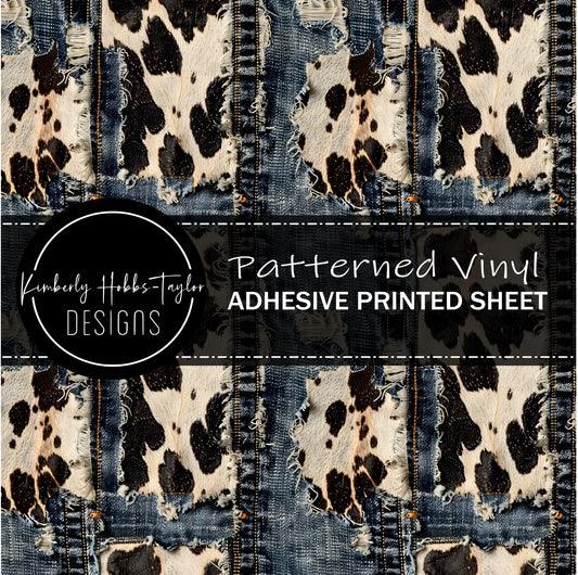 Cowhide Denim F vinyl