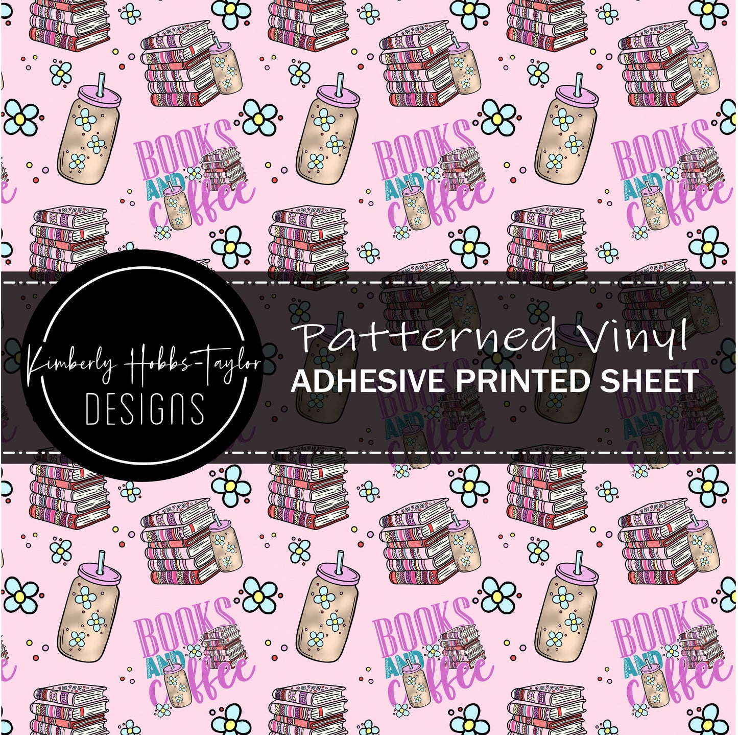 Books and Coffee vinyl