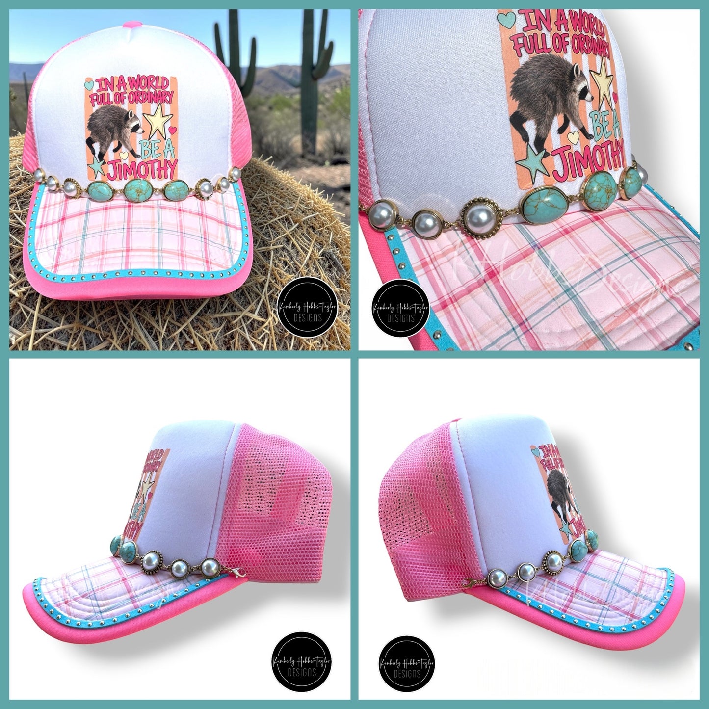 DTF Hat Brim Transfer - Summer Stripes - Jimothy Coord