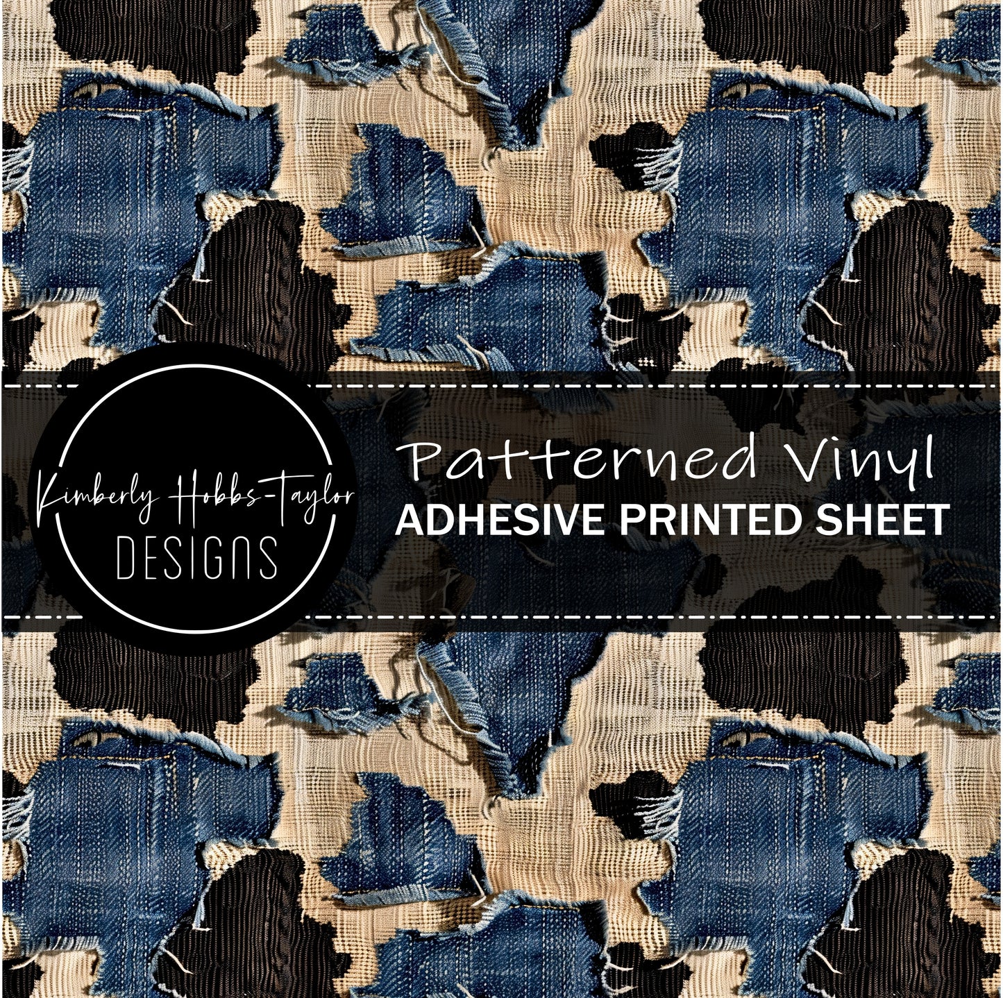 Cowhide Denim A vinyl