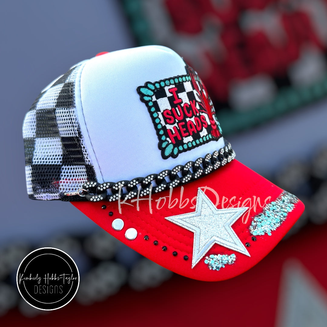 I Suck Heads Trucker Hat