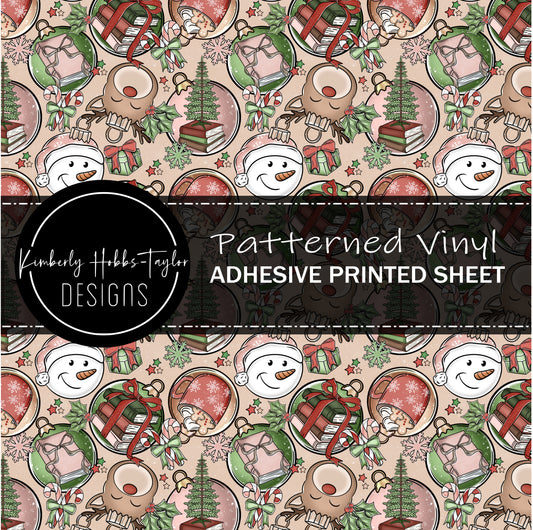 Bookish Christmas Ornaments vinyl