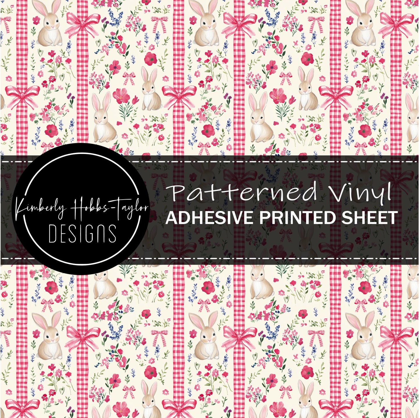 Easter Bunnies and Bows vinyl